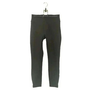 Spanx Pants Cropped Skinny Leggings Back Women's XS Mid Rise Slit Side